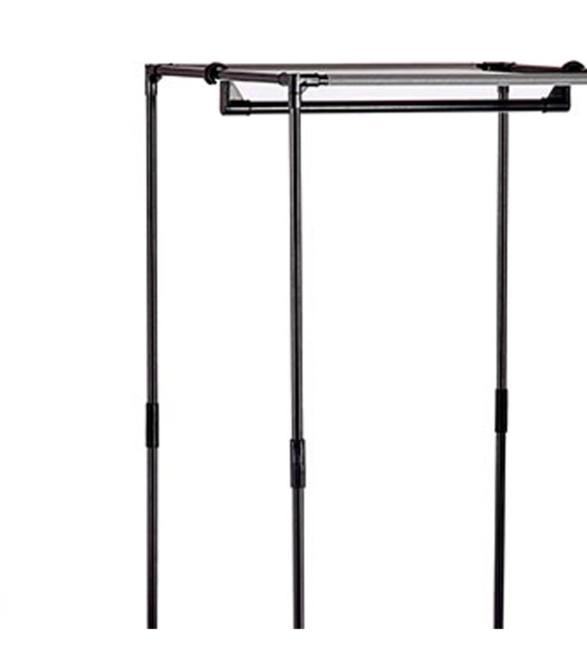 Wadiga Penderie En Métal Et Toile Noir 50x43.5x160cm