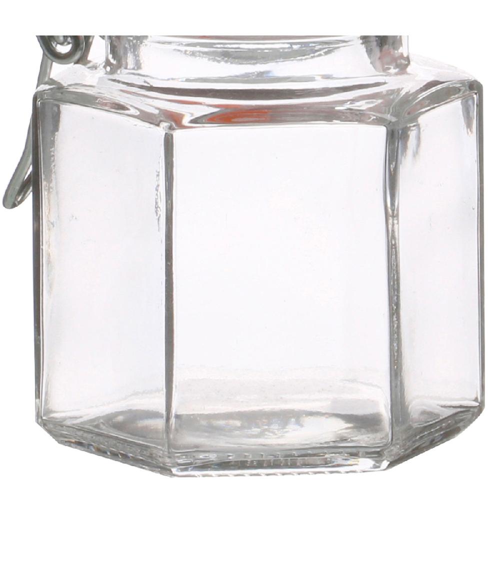Wadiga Petit Pot Confiture Hermétique Verre Avec Clip 100ml