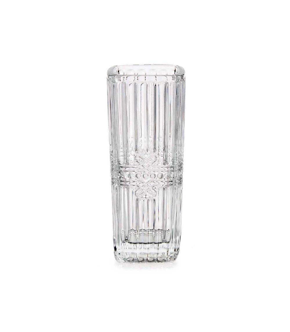 Wadiga Petit Vase Carré En Verre Transparent - 6.4x6.4x15cm