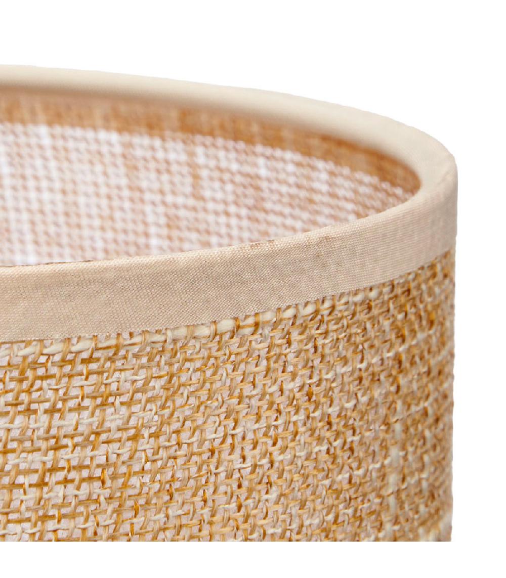 Wadiga Petite Lampe à Poser Céramique Effet Bois 14x14x28.5cm