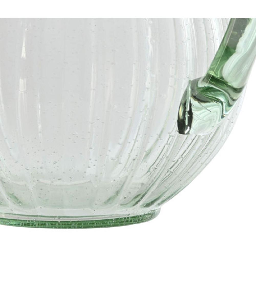 Wadiga Pichet à Eau Ou Jus De Fruits En Verre Vert 3 25L