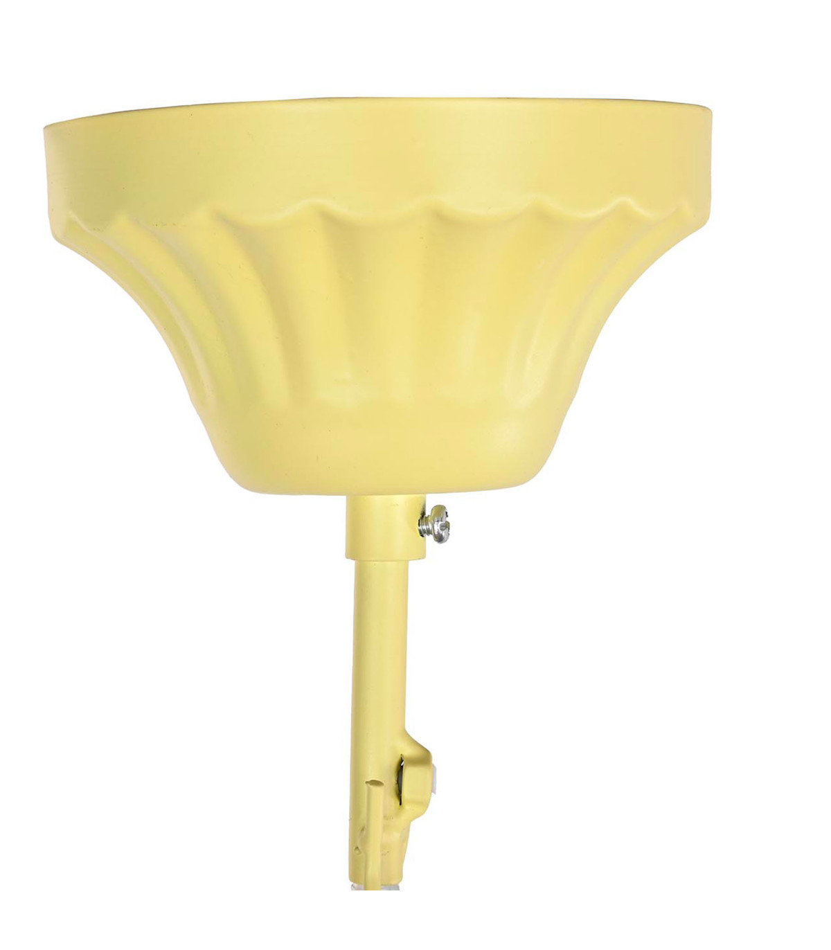 Wadiga Plafonnier En Métal Doré Et Perles En Bois 35x35x95cm