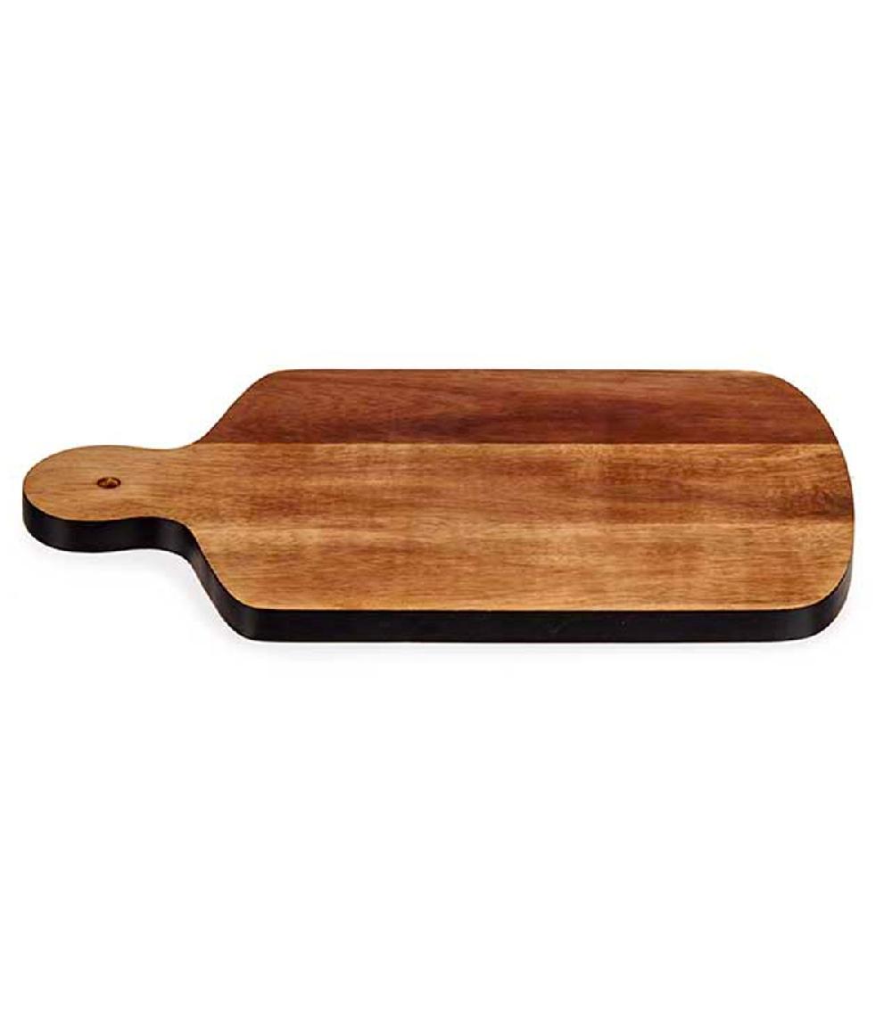 Wadiga Planche à Découper En Acacia Et Bords Noirs 40x25.5x1.5cm