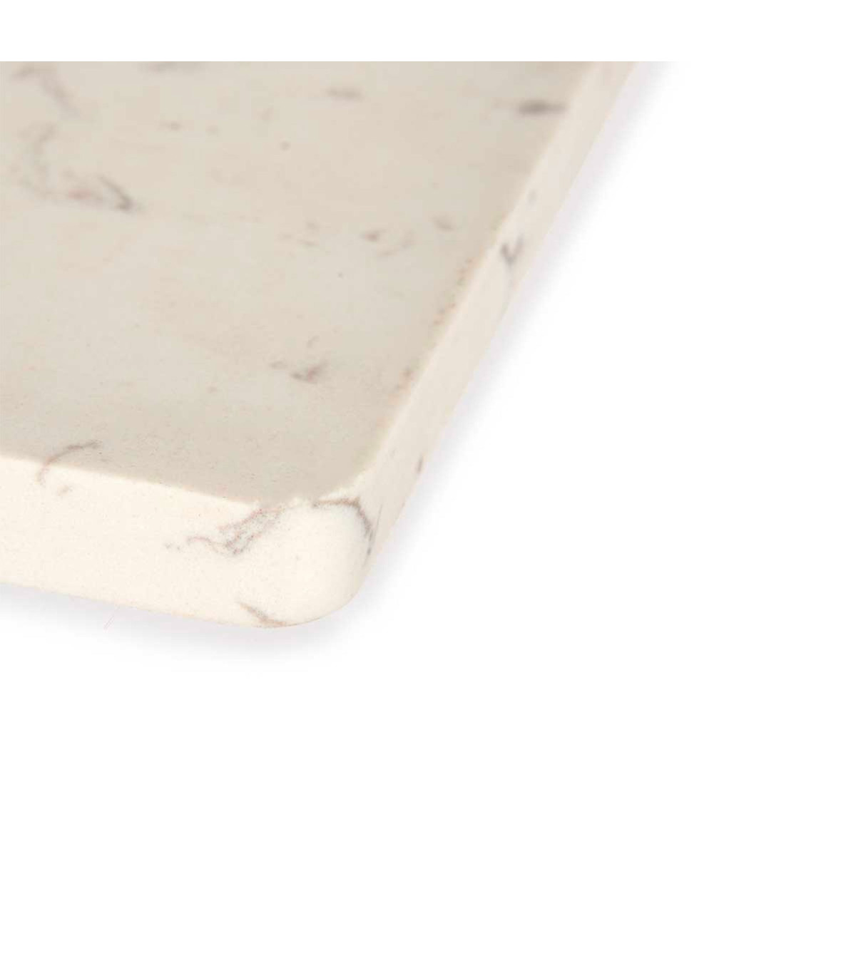 Wadiga Planche à Découper En Acacia Et Marbre Blanc - 30x15x1.3cm