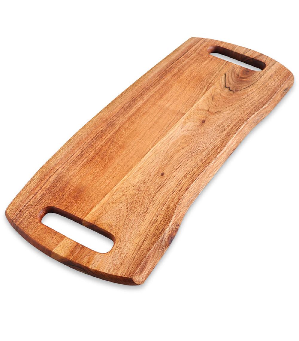 Wadiga Planche à Découper En Bois D'acacia 50x22x1.5cm