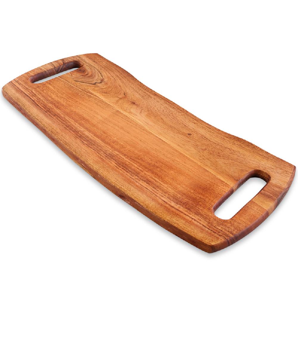 Wadiga Planche à Découper En Bois D'acacia 50x22x1.5cm