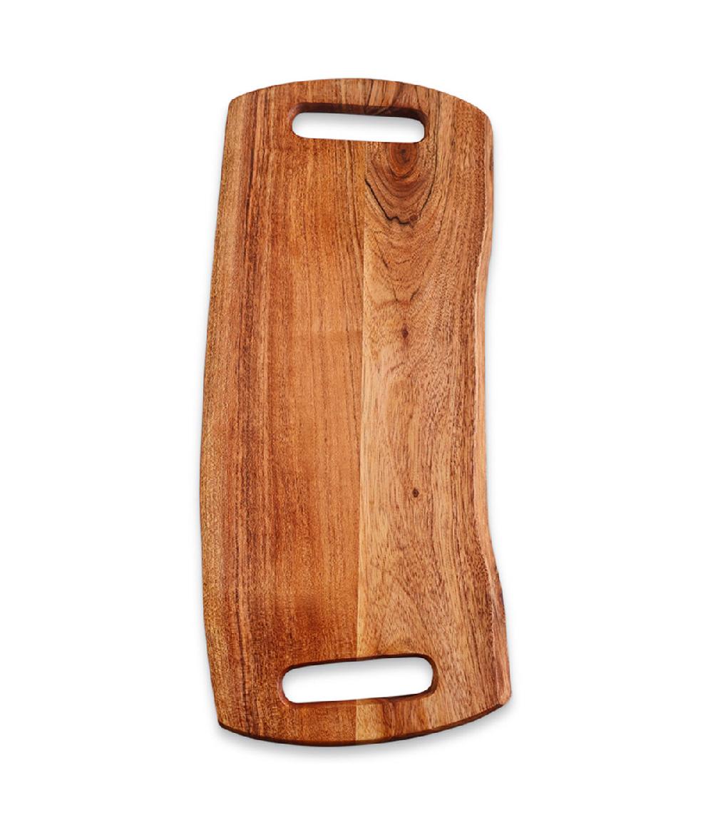 wadiga Planche à découper en bois d'acacia 50x22x1.5cm