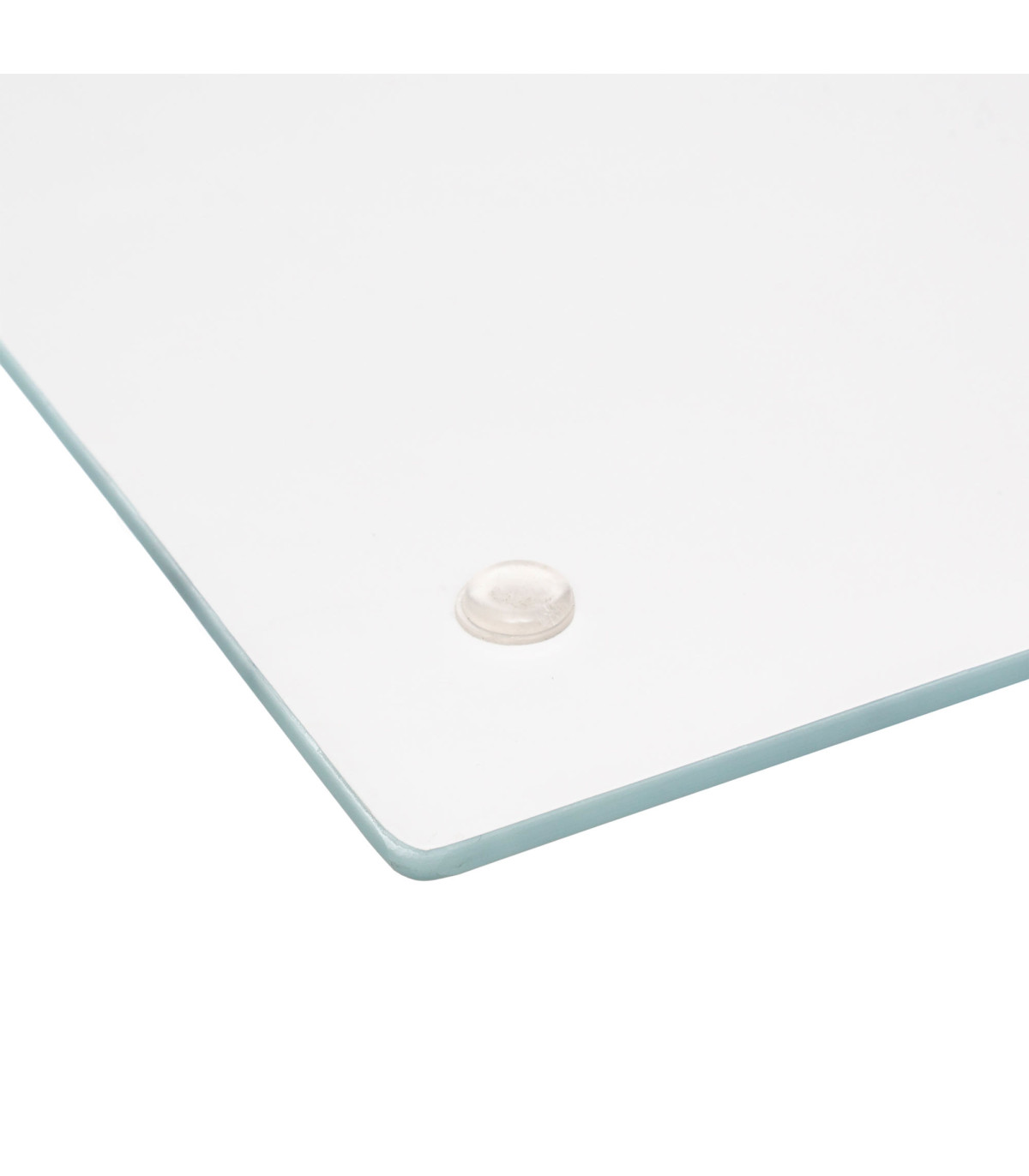 Wadiga Planche à Découper En Verre Trempé Motif Marbre Blanc