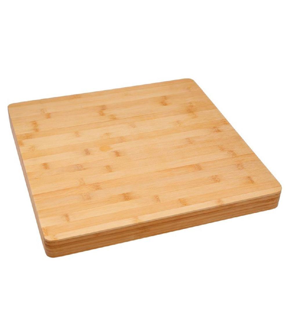 wadiga Planche à découper épaisse billot de table - 37x37x3.5cm