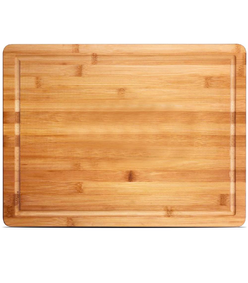 Wadiga Planche à Découper Pour Plan De Travail En Bambou 45x34x3.5cm