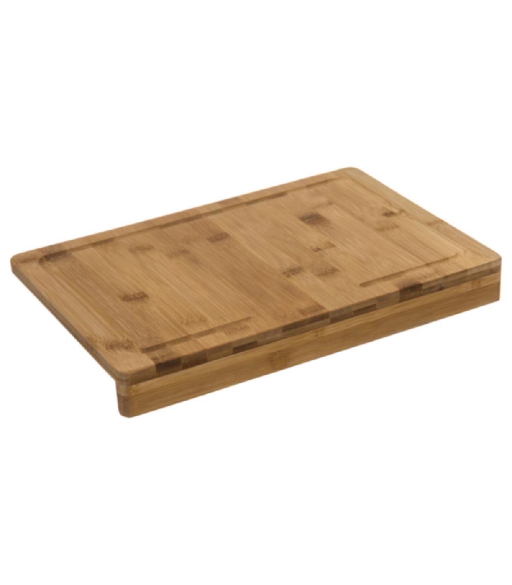 wadiga Planche à découper pour plan de travail en bambou - 35x24x4cm