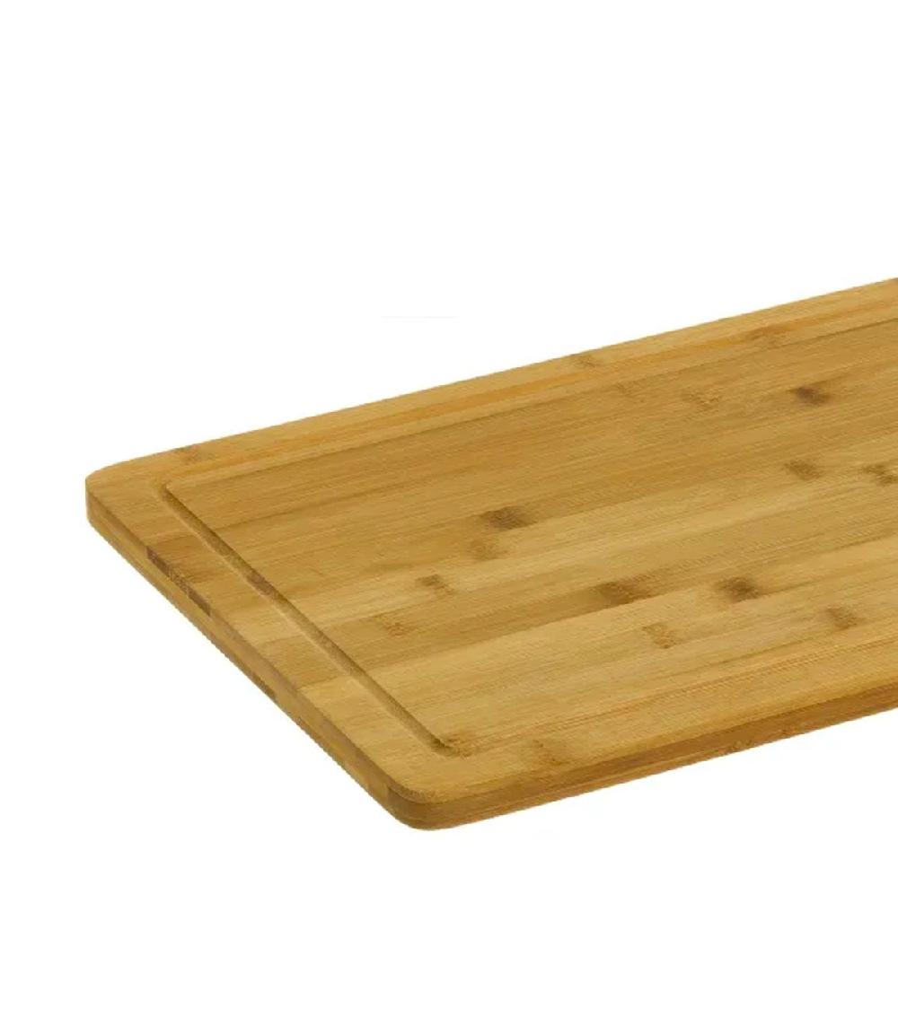 Wadiga Planche à Découper Rectangulaire Avec Rainure En Bambou 40x30cm