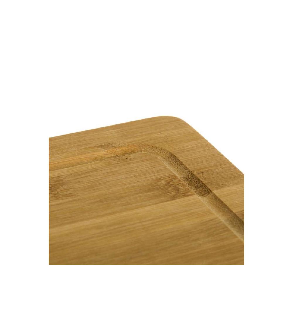 Wadiga Planche à Découper Rectangulaire Avec Rainure En Bambou - 45x35cm