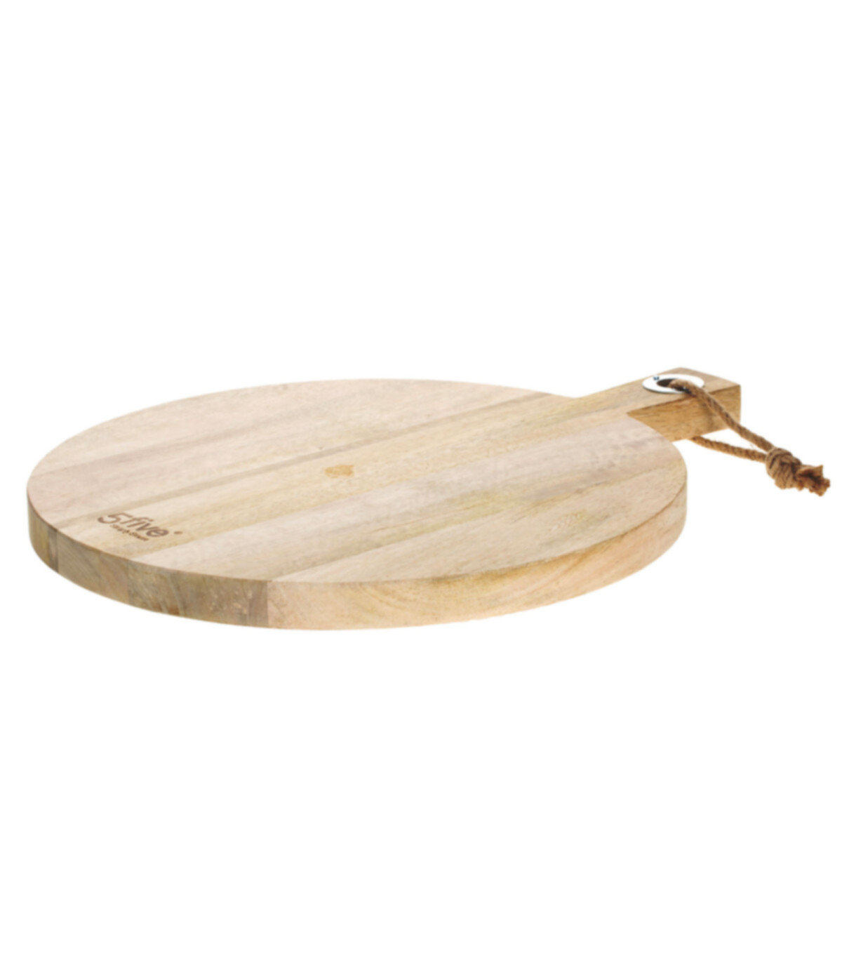 wadiga Planche à découper ronde en bois de manguier