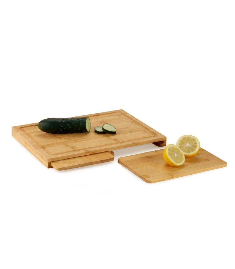 Wadiga Planches à Découper En Bambou Encastrables- 3 En 1