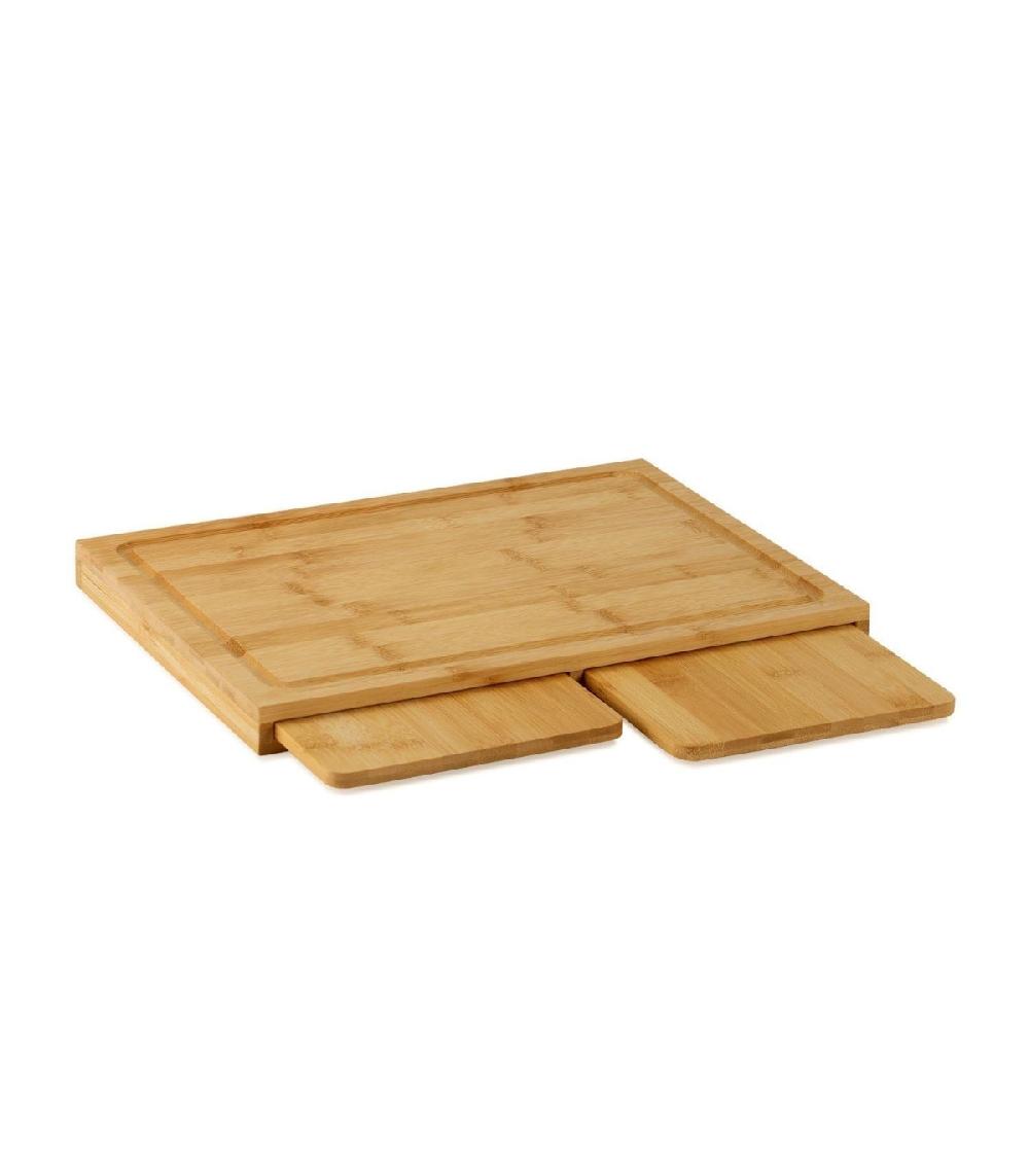 wadiga Planches à Découper en Bambou Encastrables- 3 en 1