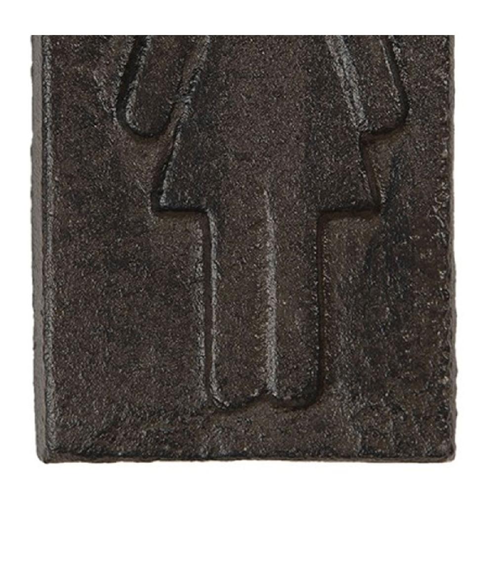 Wadiga Plaque De Porte WC Signalétique Femmes En Métal Marron 6x11cm