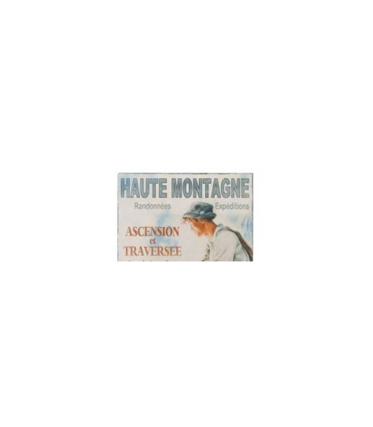 Wadiga Plaque Décorative Murale En Métal Décoration Chalet - Haute Montagne Randonnées