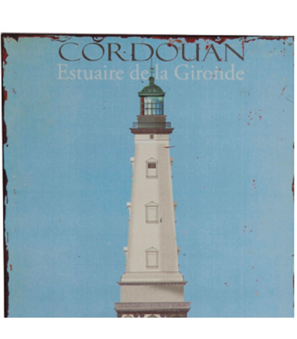 Wadiga Plaque Décorative Murale Métal Phare De Cordouan Gironde - 26x35cm
