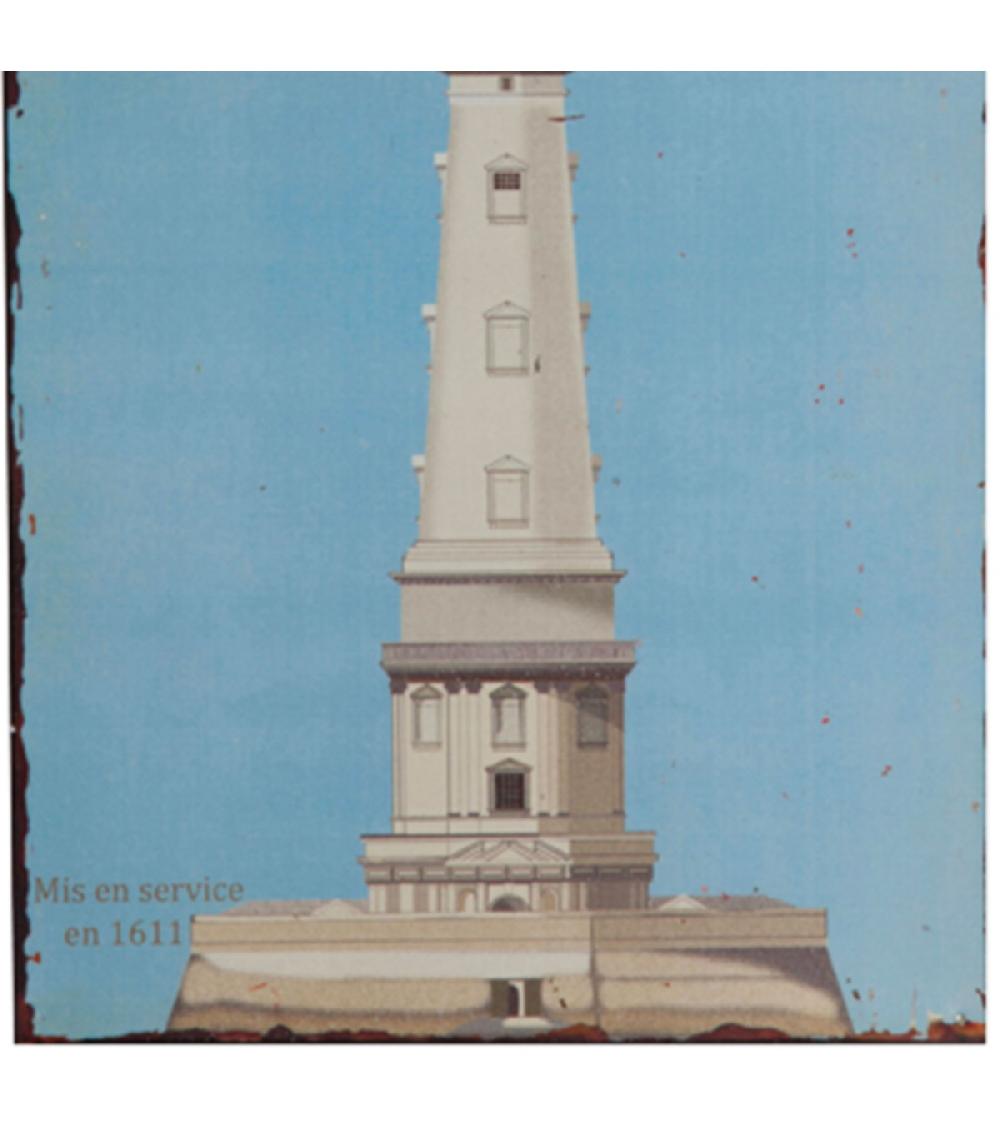 Wadiga Plaque Décorative Murale Métal Phare De Cordouan Gironde - 26x35cm