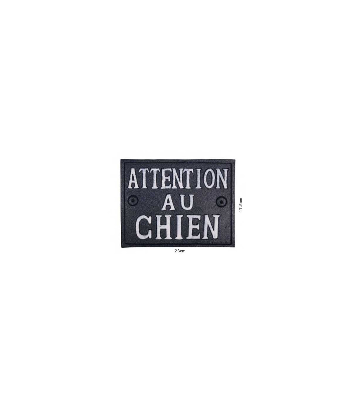 Wadiga Plaque Signalétique Fonte Attention Au Chien