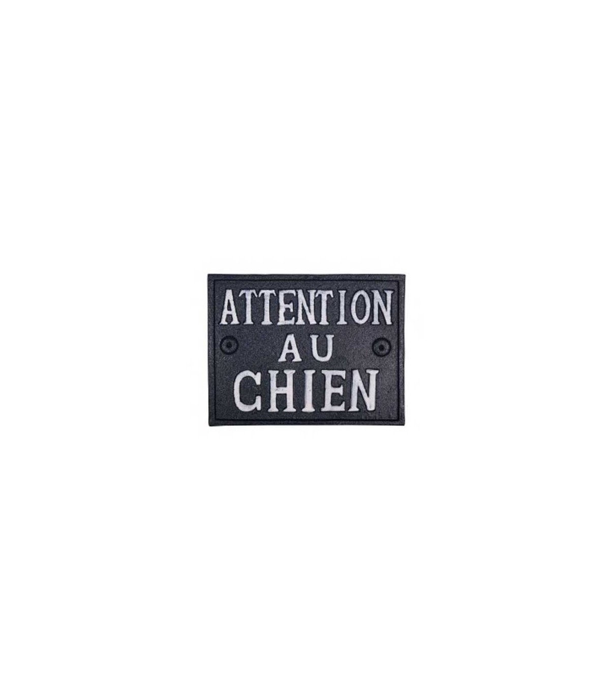 wadiga Plaque Signalétique Fonte Attention au Chien
