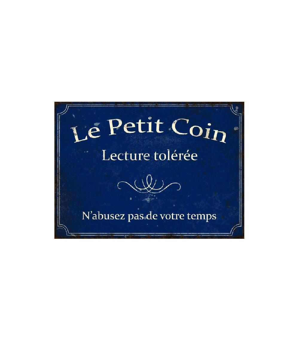wadiga Plaque Signalétique Toilettes Vintage Le Petit Coin Lecture Tolérée