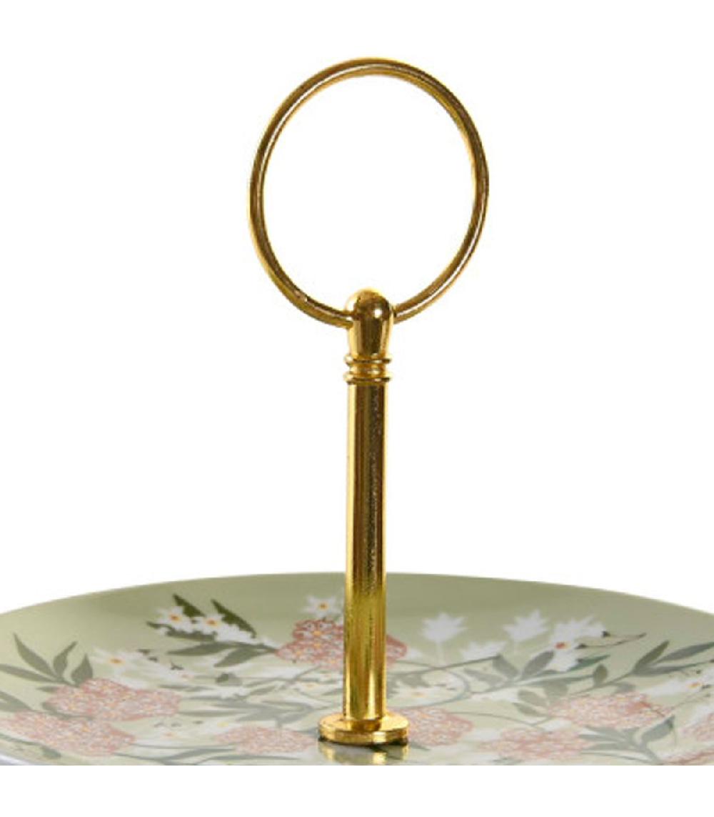 Wadiga Plat De Présentation Fruits Ou Gâteaux 3 étages En Porcelaine 27x27x34cm