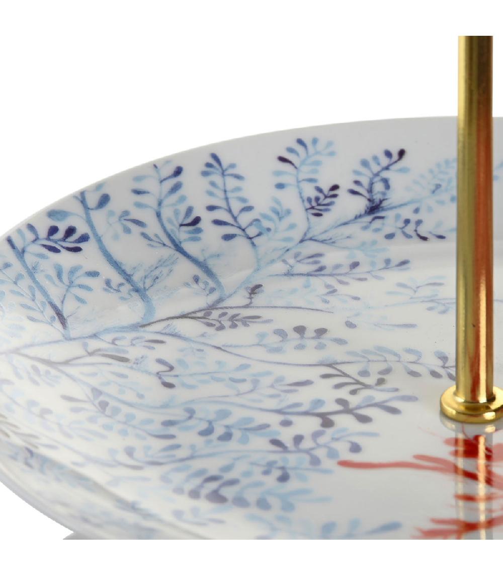 Wadiga Plat De Présentation Fruits Ou Gâteaux 3 étages En Porcelaine