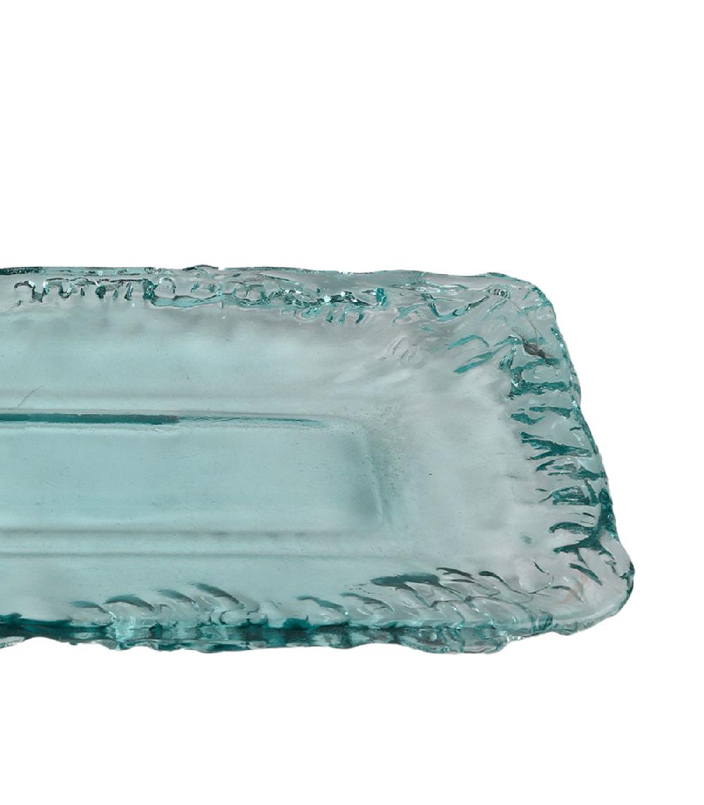 Wadiga Plat Rectangulaire En Verre Recyclé 48x23x4cm