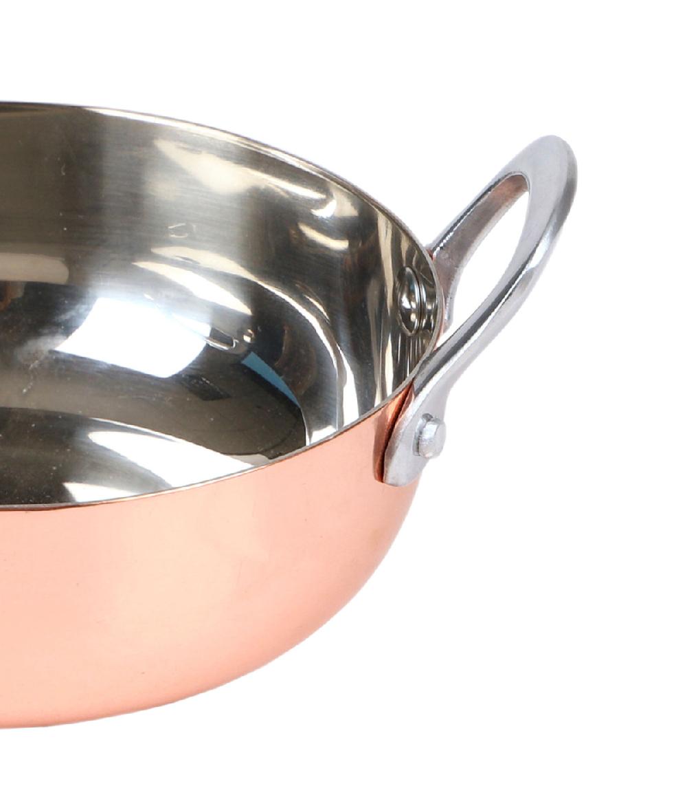 Wadiga Plat Rond De Présentation En Inox Doré Rose 13x17x7.5cm
