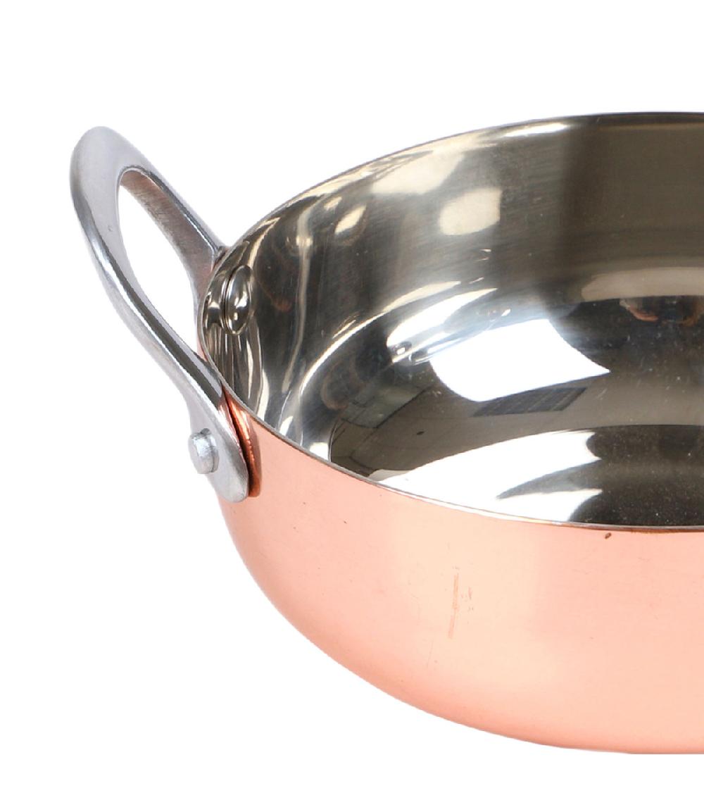 Wadiga Plat Rond De Présentation En Inox Doré Rose 13x17x7.5cm