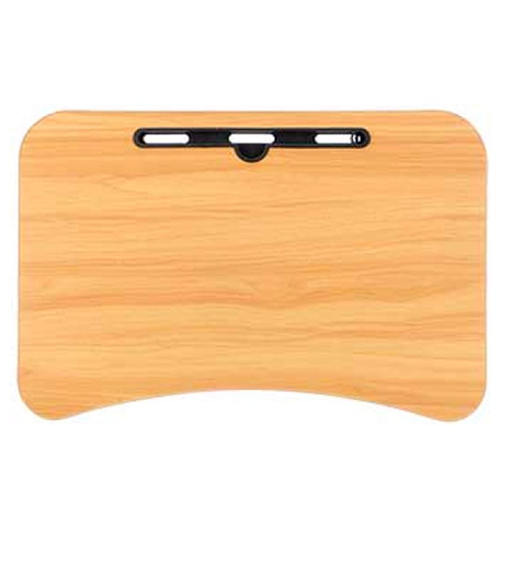 Wadiga Plateau De Lit En Bois Et Métal Noir Pour Ordinateur Portable 60x40x26cm