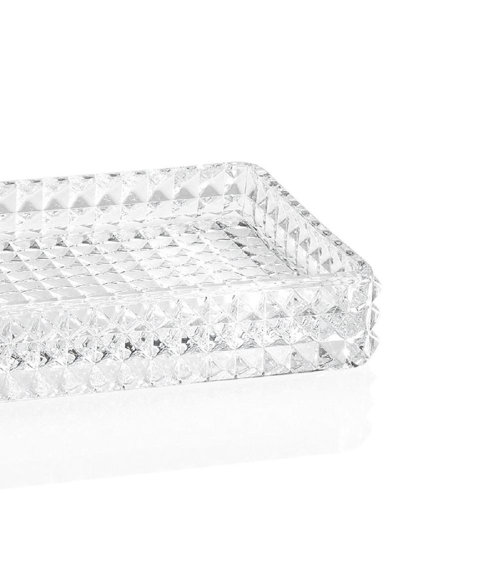 Wadiga Plateau De Présentation Salle De Bain En Verre Taillé Diamond