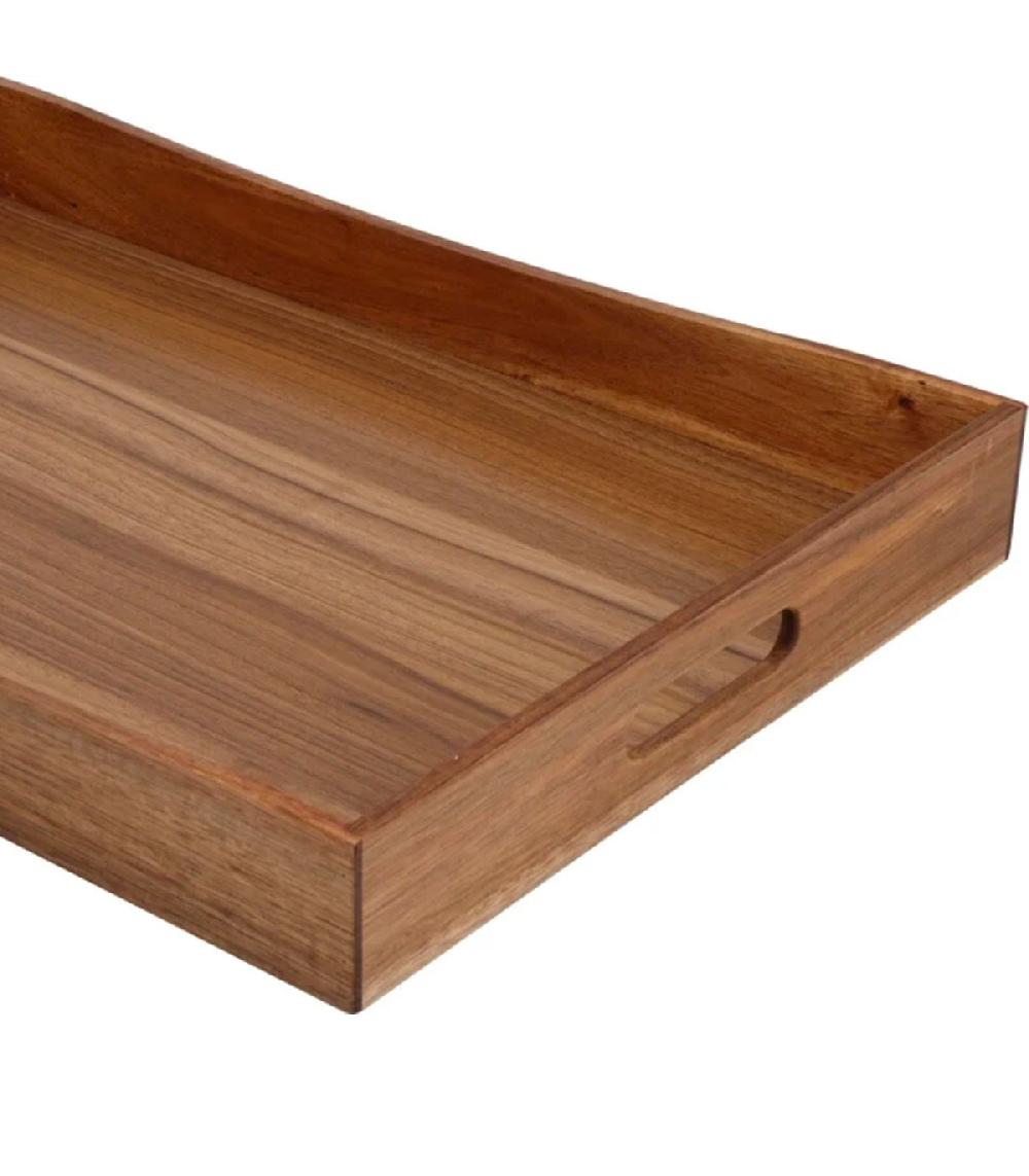 Wadiga Plateau De Service En Bois D'acacia 50x35x6cm