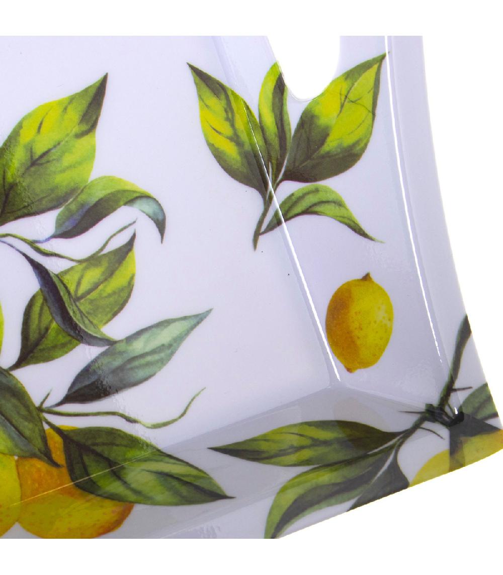 Wadiga Plateau De Service Mélaminé Citrons 44x31x5cm