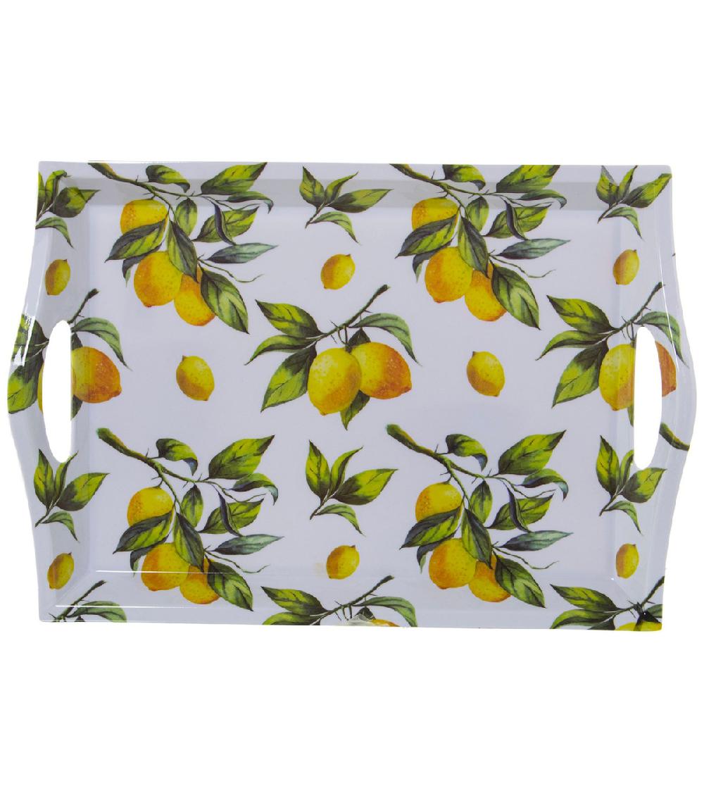 wadiga Plateau de service mélaminé citrons 44x31x5cm