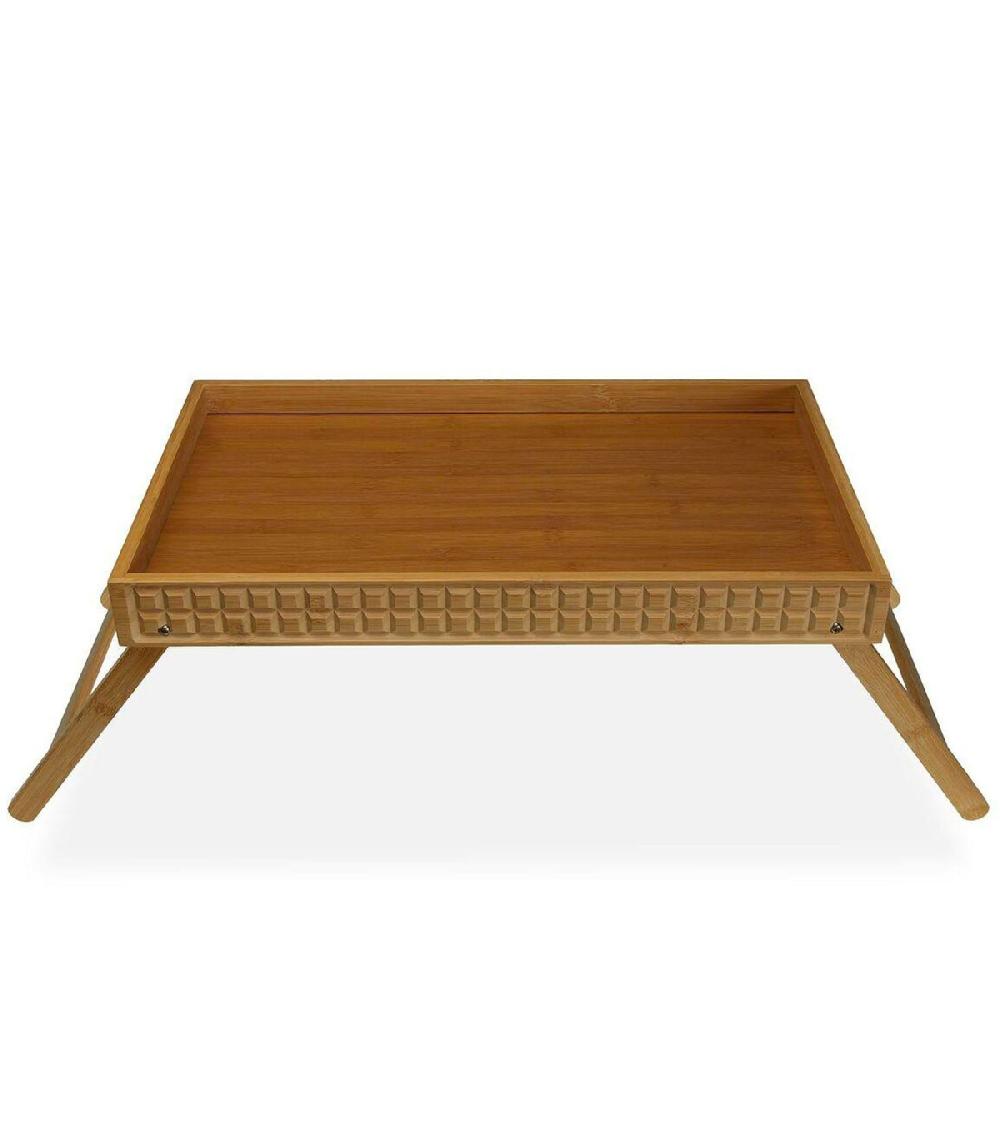 wadiga Plateau petit déjeuner au lit en bambou 30x21x50cm