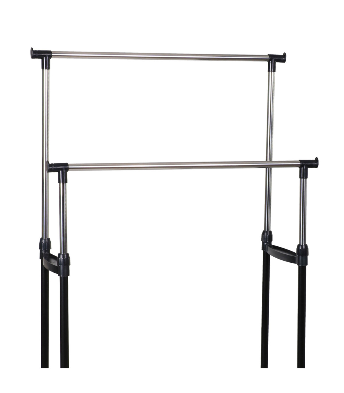 Wadiga Portant Vêtements Double Extensible En Hauteur 80x42x170cm