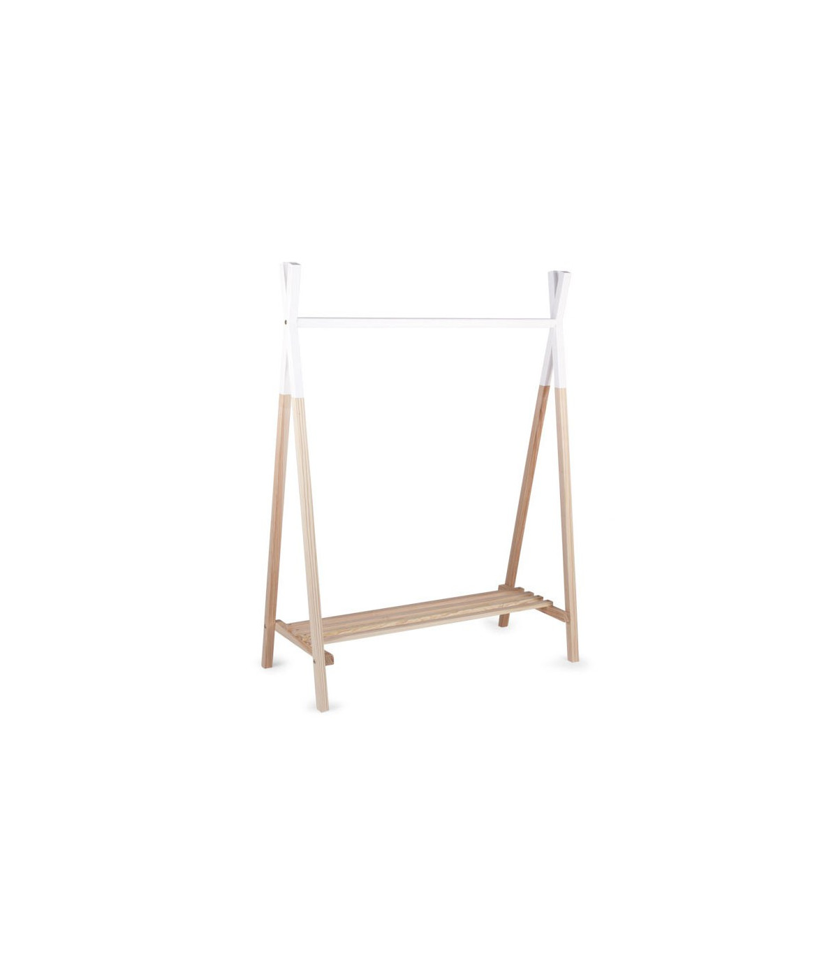 Wadiga Portant Vêtements En Hêtre Chambre Enfant Tipi