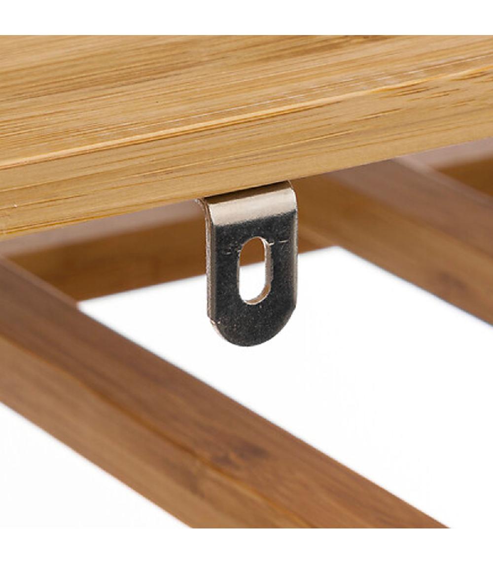 Wadiga Porte Bouteilles En Bambou 32 Bouteilles 45x24x89cm