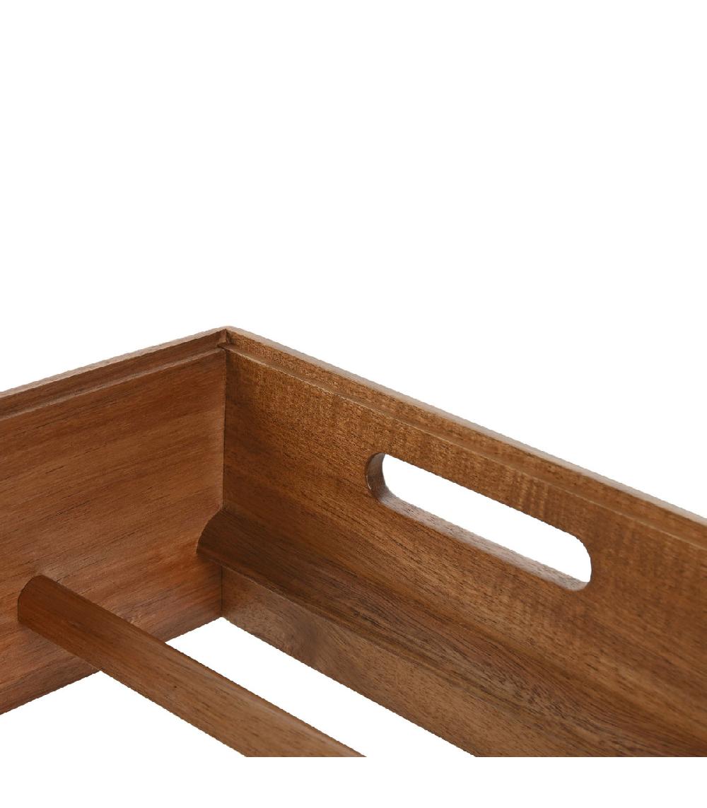 Wadiga Porte Bouteilles En Bois D'acacia Empilable 29x26x12cm