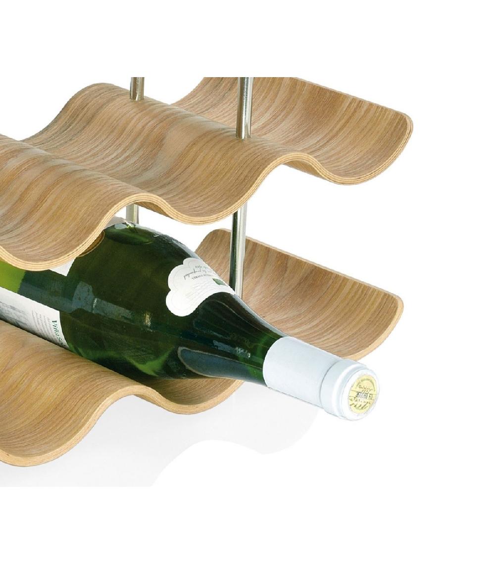 Wadiga Porte Bouteilles Pour Plan De Travail En Bois De Saule - 12 Bouteilles