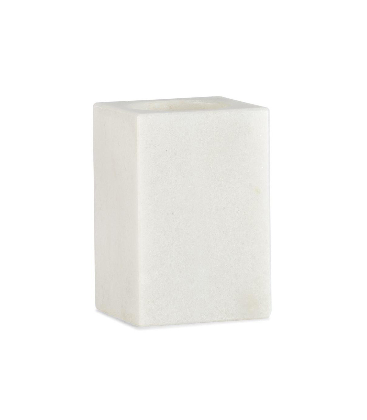wadiga Porte Brosse à Dents Rectangulaire en Marbre Blanc