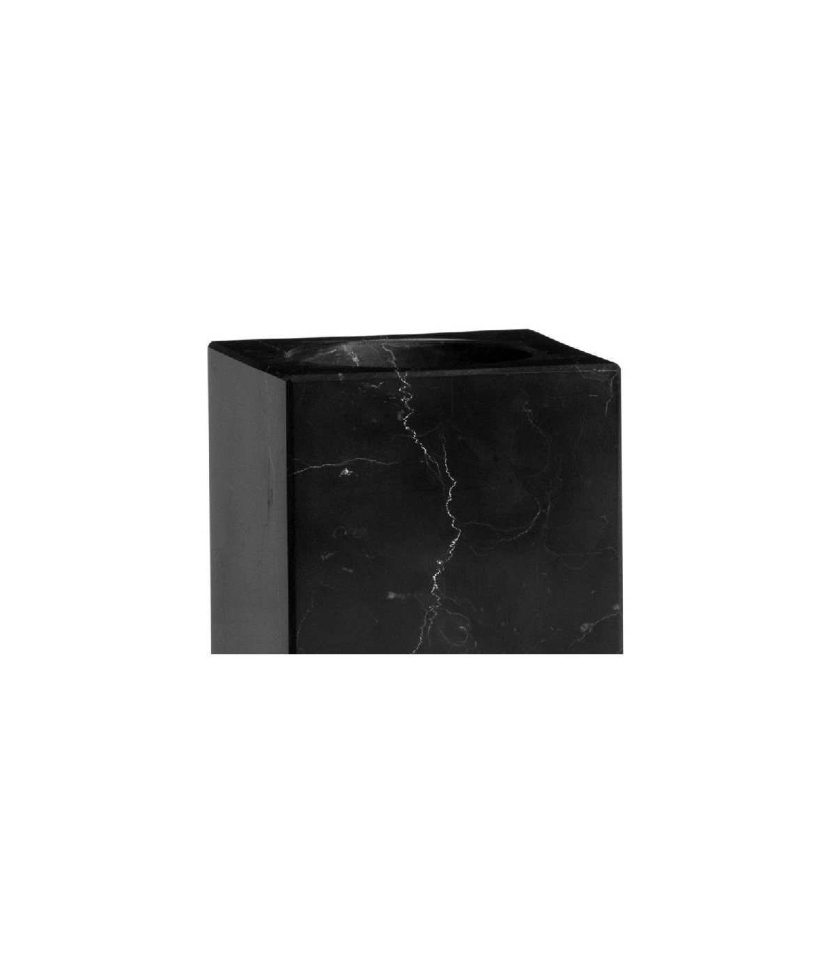 Wadiga Porte Brosse à Dents Rectangulaire En Marbre Noir