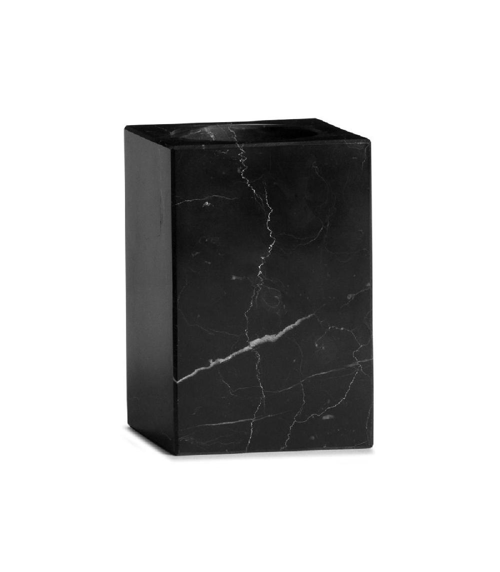 wadiga Porte Brosse à Dents Rectangulaire en Marbre Noir