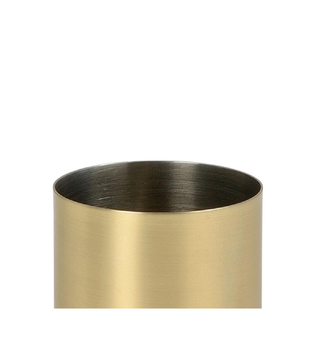 Wadiga Porte Brosse à Dents Rond En Acier Inoxydable Doré