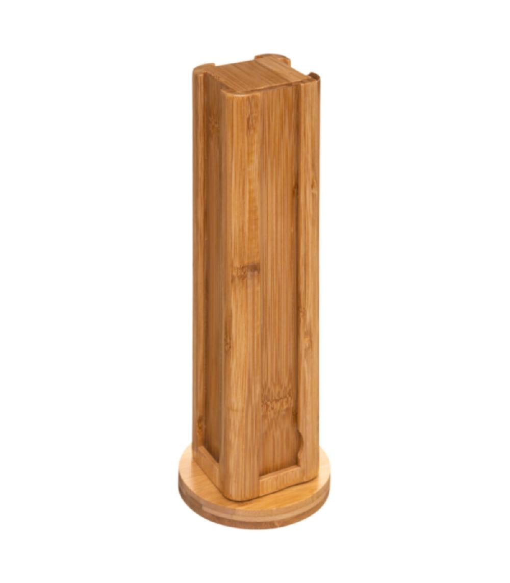 wadiga Porte capsules rotatif en bambou - 32 Capsules
