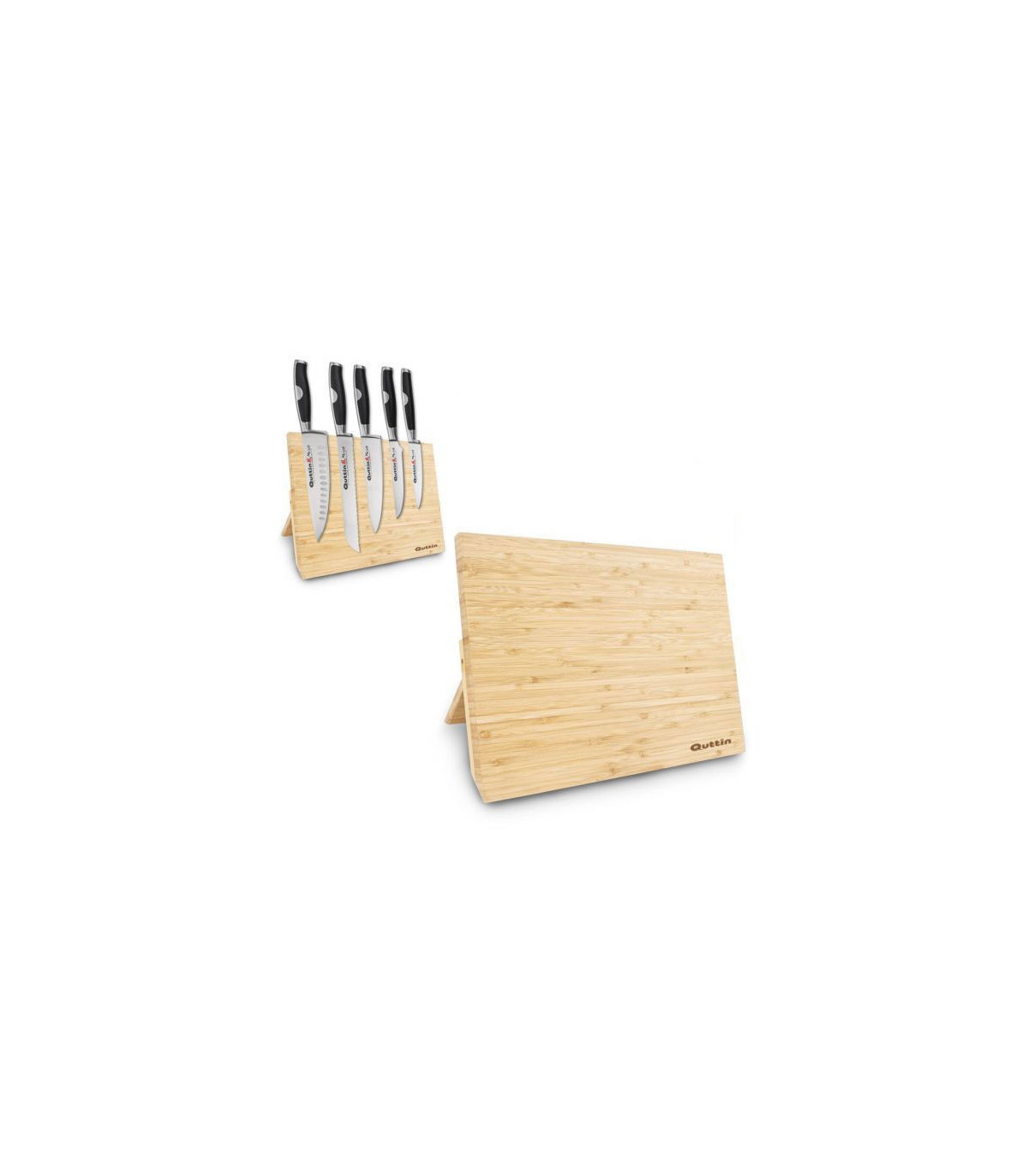 wadiga Porte Couteaux Cuisine Planche Bambou Magnétique
