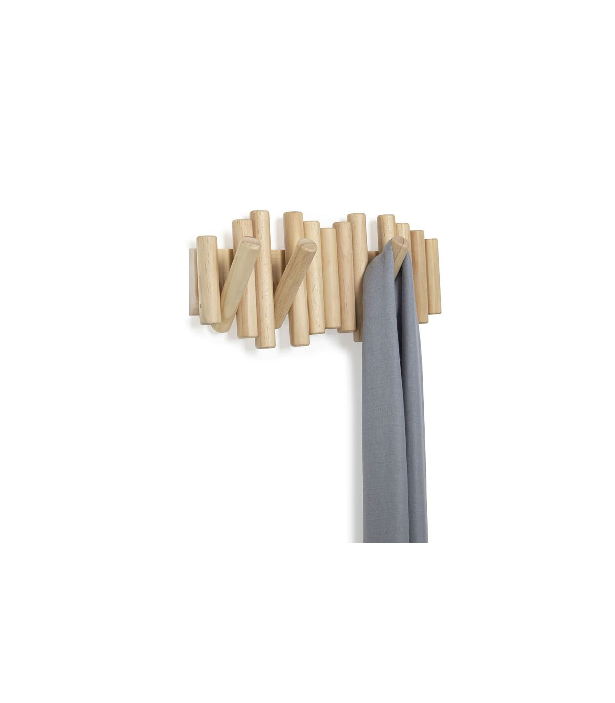 Wadiga Porte Manteaux Mural Design En Bois Picket Rail - Umbra